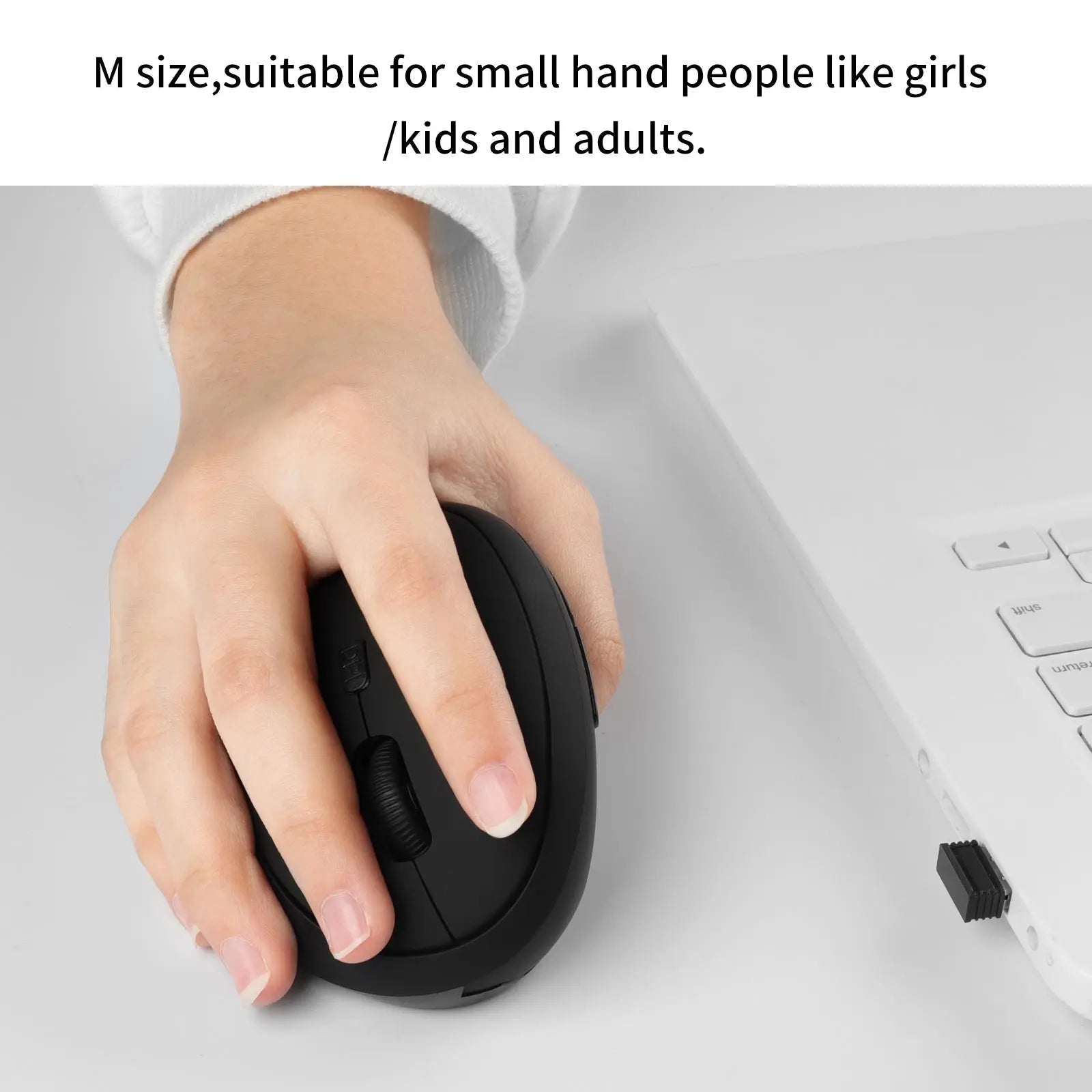 Wireless 2.4G Mouse DPI Adjustable Button Low Noise Button Vertical Design Office Use Wrist Healthy Mause Loptap PC Ergonomics