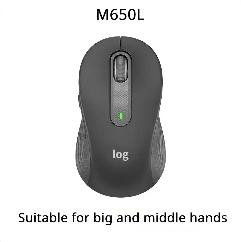 Logitech M750/M650L wireless dual-mode silent mouse, available in multiple colors with ergonomic design, providing an excellent
