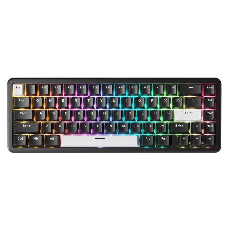 Attack Shark X65 HE RGB Wired Gaming Keyboard with PBT Keycaps 8000Hz Magnetic Switch 0.01mm Rapid Trigger Esports Focus