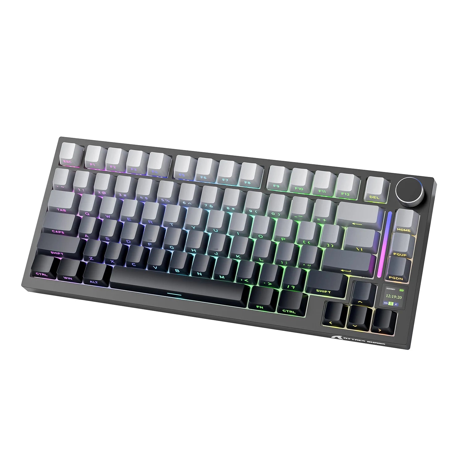 75% Gasket Mount Mechanical Keyboard ATTACK SHARK X820 Ultra Tri-mode Bluetooth 2.4G Wireless Wired Gaming Keyboard