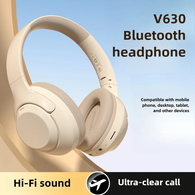 V630 Wireless Headphones Gaming for PC Mobile Foldable Over Ear Headset with Headband Bluetooth Earphones High Quality Sound