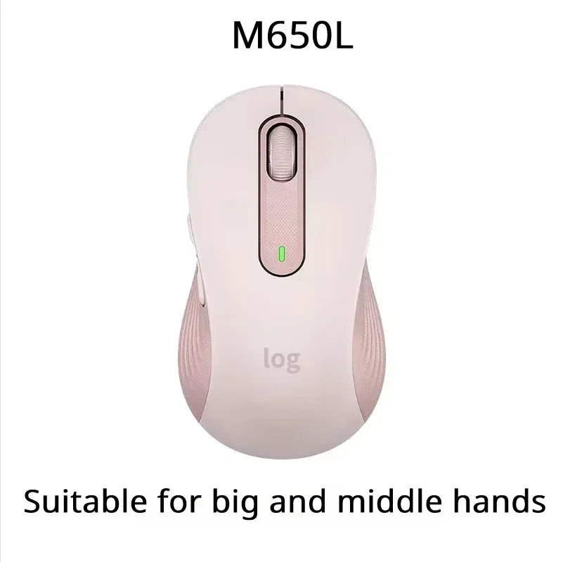 Logitech M750/M650L wireless dual-mode silent mouse, available in multiple colors with ergonomic design, providing an excellent