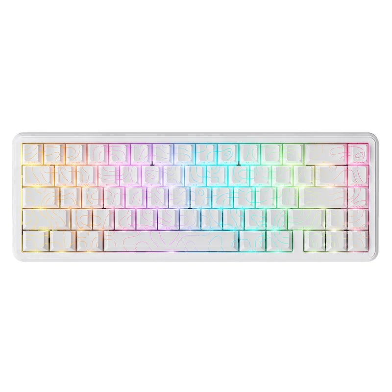 Attack Shark X65 HE RGB Wired Gaming Keyboard with PBT Keycaps 8000Hz Magnetic Switch 0.01mm Rapid Trigger Esports Focus
