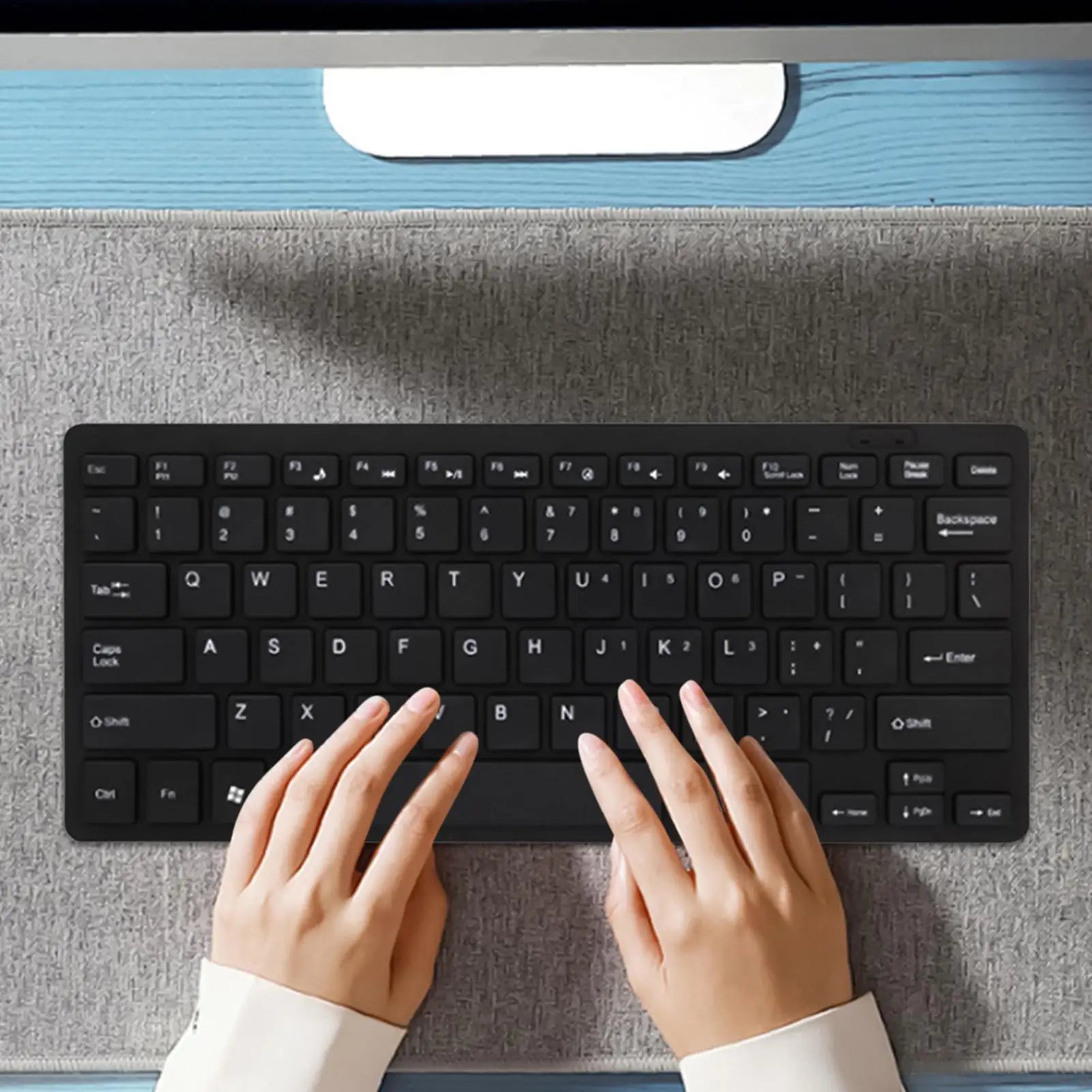 Small Laptop Keyboard 78 Keys USB Wired Keyboard ABS Waterproof Multimedia Computer Keyboard For PC Laptop Tablet
