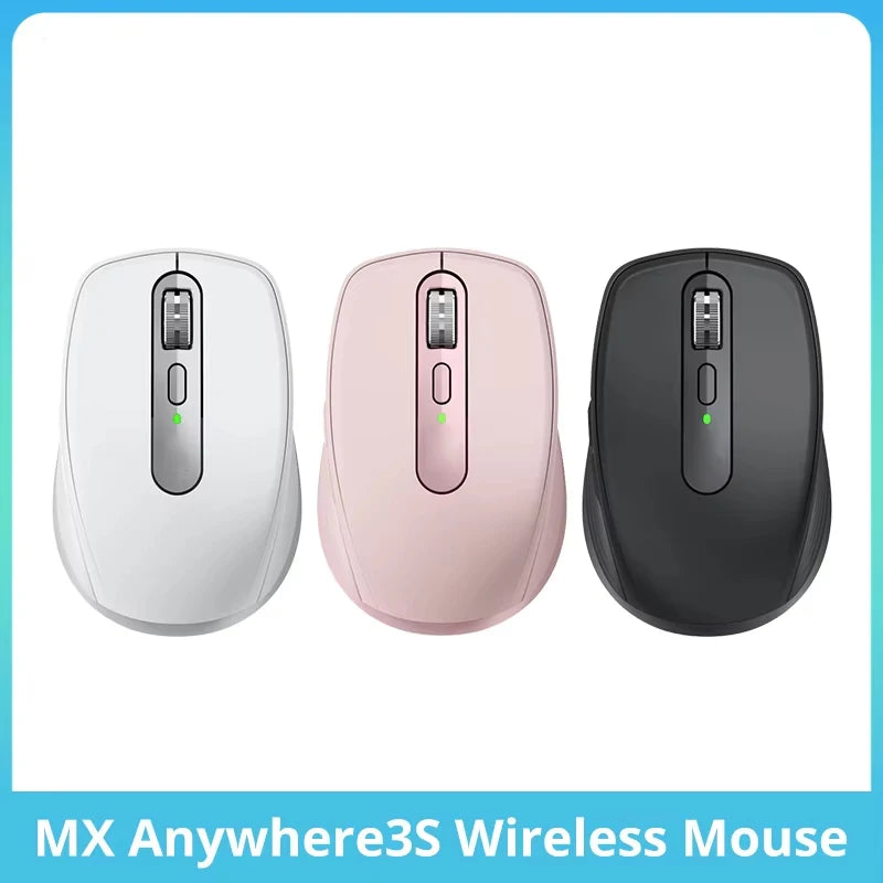 MX Anywhere 3S Bluetooth Mouse – Brand Reliability, 70-Day Battery, Multi-Device Connect, Travel-Friendly