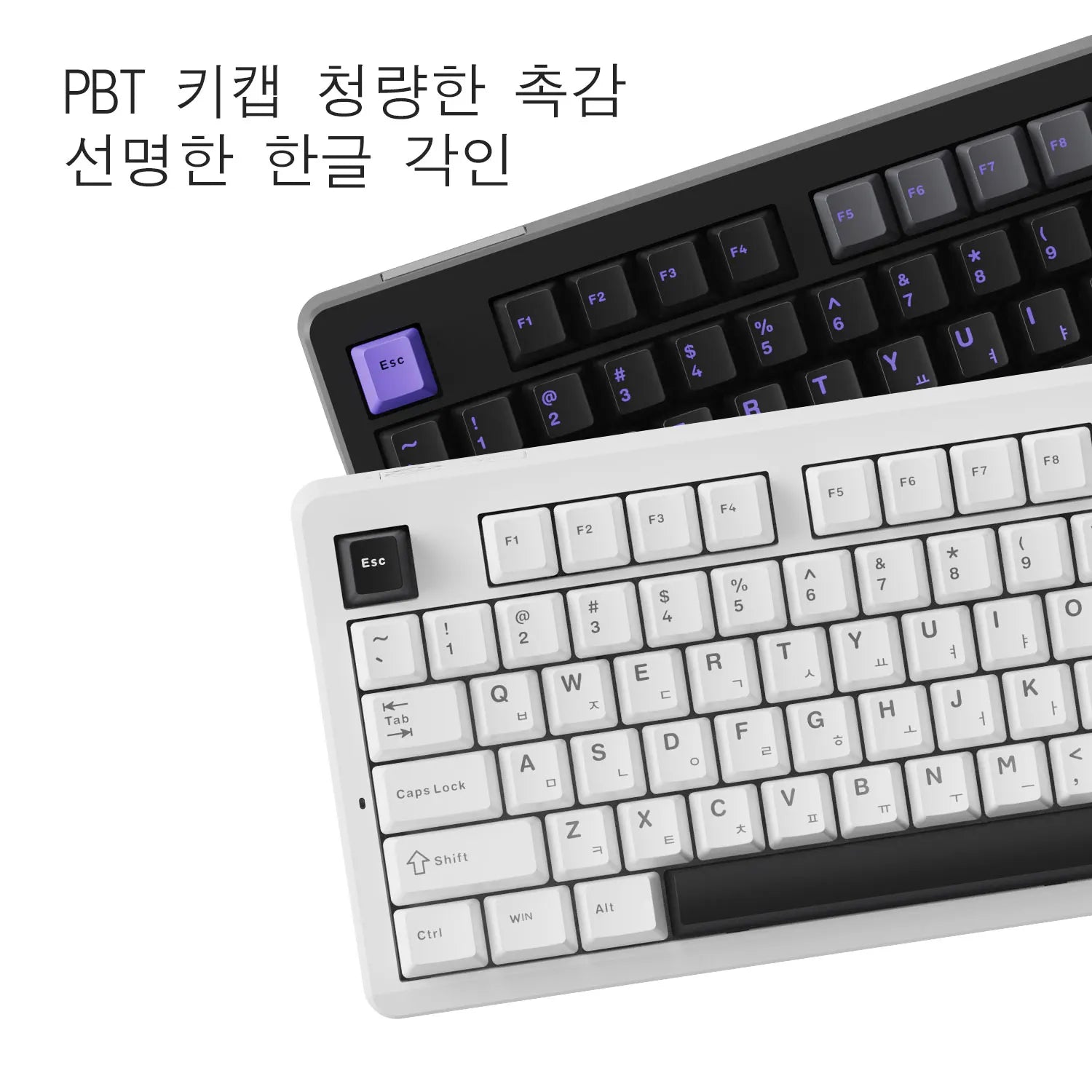 AULA×LINGBAO K87 Wireless Keyboard Korean Letters Gasket-Mounted PBT Keycaps Macro Software LEOBOG Switch