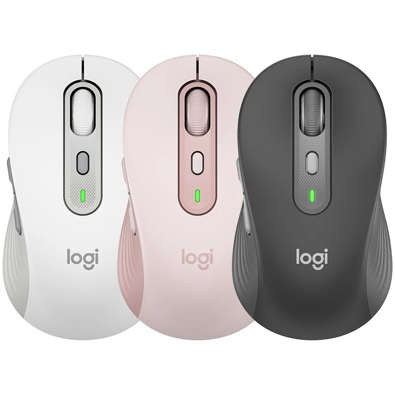 Logitech M750/M650L wireless dual-mode silent mouse, available in multiple colors with ergonomic design, providing an excellent