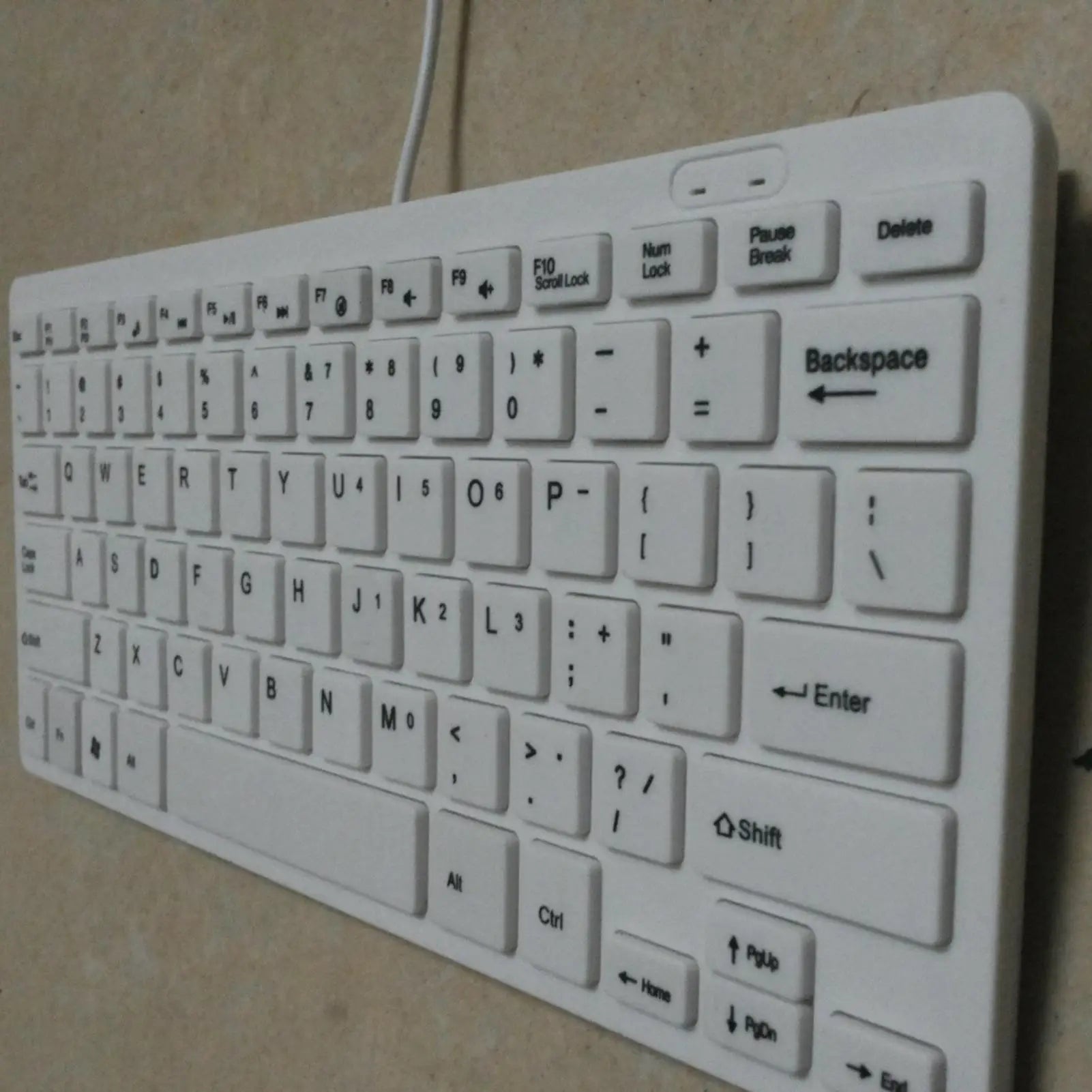 Small Laptop Keyboard 78 Keys USB Wired Keyboard ABS Waterproof Multimedia Computer Keyboard For PC Laptop Tablet