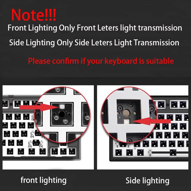 Gradient Keycaps Top Print Shine through backlit RGB keycap For Cherry Mx Switch Mechanical Keyboard OEM Profile PBT Key Caps