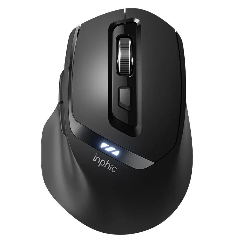 Inphic DR6 Bluetooth Compatible Wireless Mouse Ergonomics Silent Office Mouse Rechargeable Wireless Gaming Mouse
